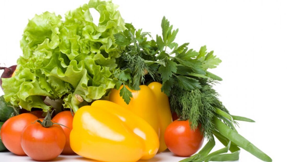 vegetables during the treatment of prostatitis