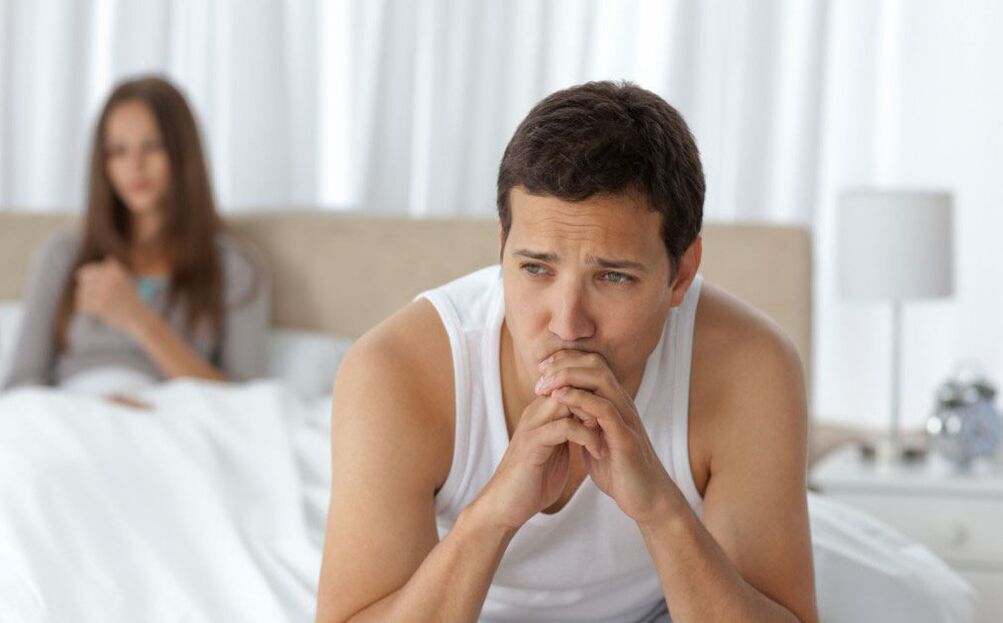 weak potency in men with prostatitis